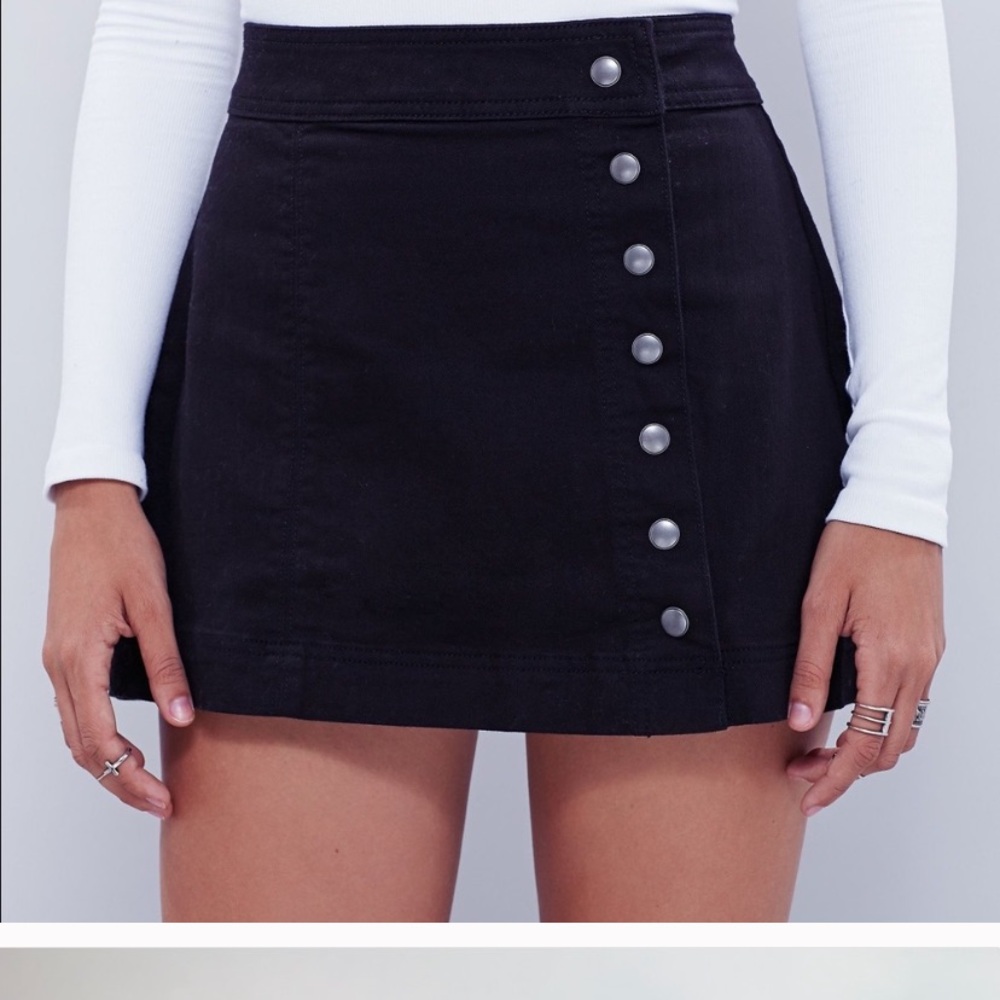 Free People denim mini skirt
